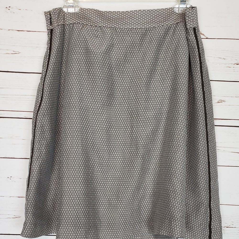 Faconnable Silk Blend Pleated Skirt Size 10